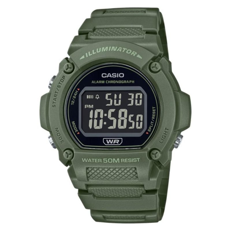 Reloj Casio para Hombre - Reloj Digital Verde Resina CASIO | falabella.com
