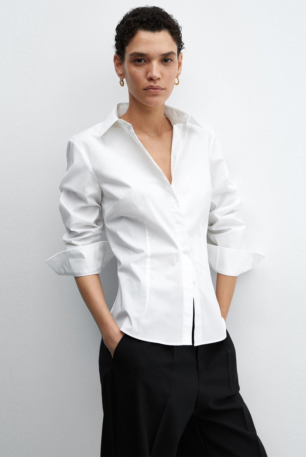 Mango camisas manga larga mujer hotsell