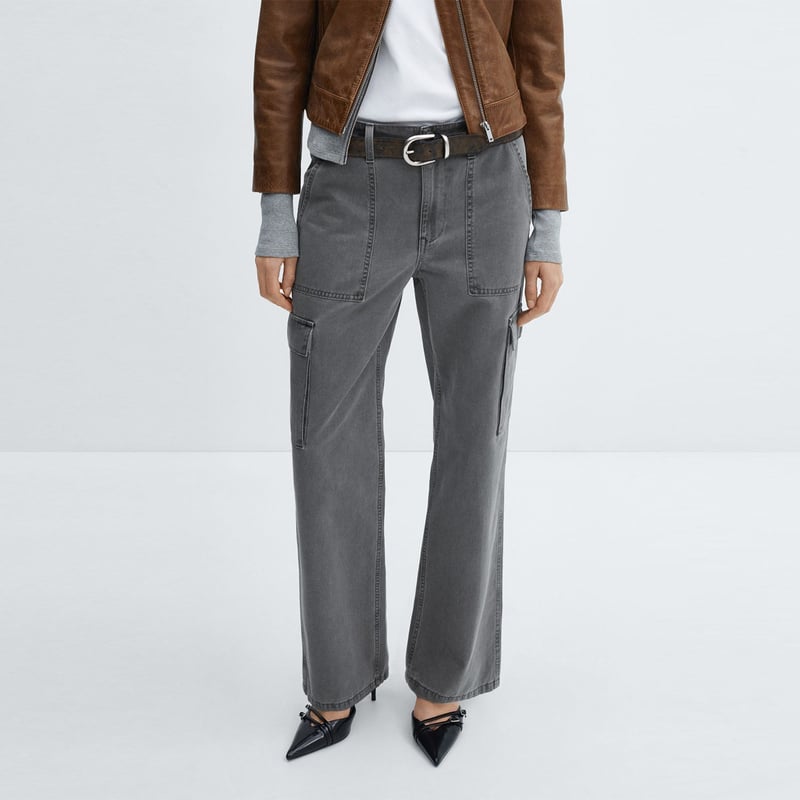 Jean Cargo para Mujer Tiro medio de Algodón MANGO MANGO | falabella.com