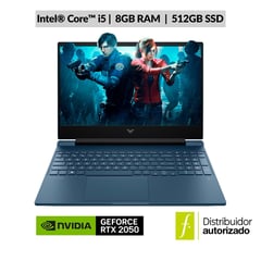 HP - Portátil Gamer HP Victus | Intel Core i5 | 8GB RAM | 512GB SSD Almacenamiento | Windows 11 | 15.6 pulgadas | 15-fa1005la | Computador Portátil