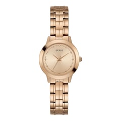 GUESS - Reloj Guess Para Mujer CHELSEA. Reloj Acero inoxidable Oro Rosa W0989L3