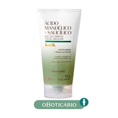 BOTIK - Tratamiento de acné Botik Gel De Limpeza Facial Micelar Ácido Mandélico + Salicílico Botik para Piel Mixta 150 gr