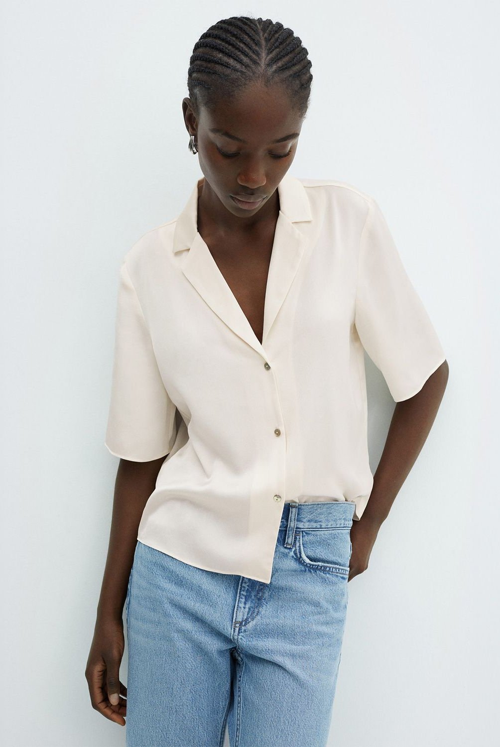 Camisa de mujer corta shop