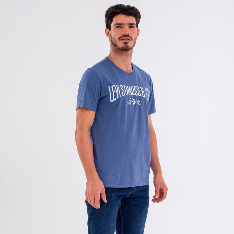 Camiseta Hombre Manga corta con Logo de Algodon Levis