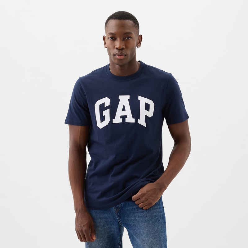 Camiseta Hombre Manga corta Con Logo Regular de Algodon GAP