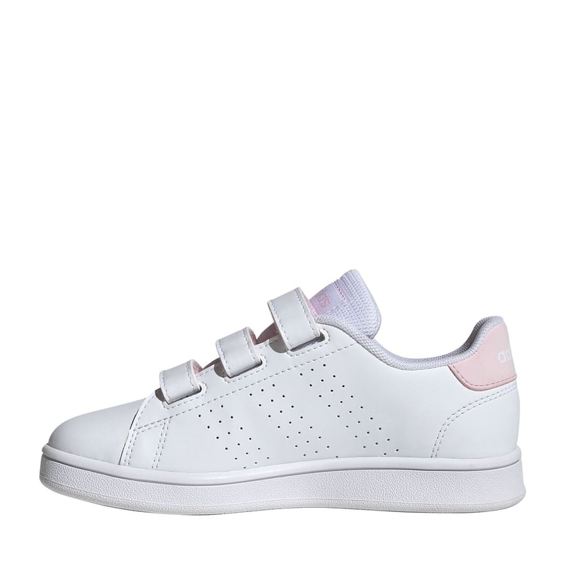 Tenis Blancos Adidas Advantage para Nino con Velcro