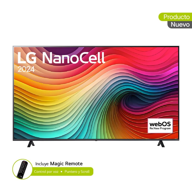 LG - Televisor LG NANO CELL | 70 pulgadas 4K UHD | Smart TV AI webOS24 | Incluye Magic Remote