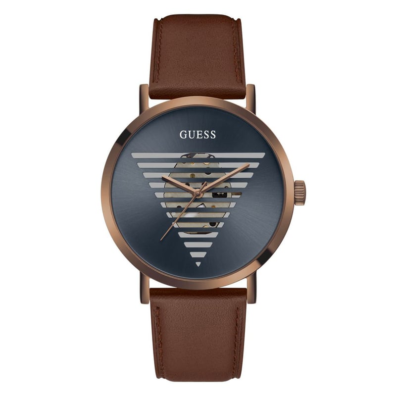 Reloj Guess Hombre IDOL. Reloj Cuero Cafe GW0503G4 GUESS falabella