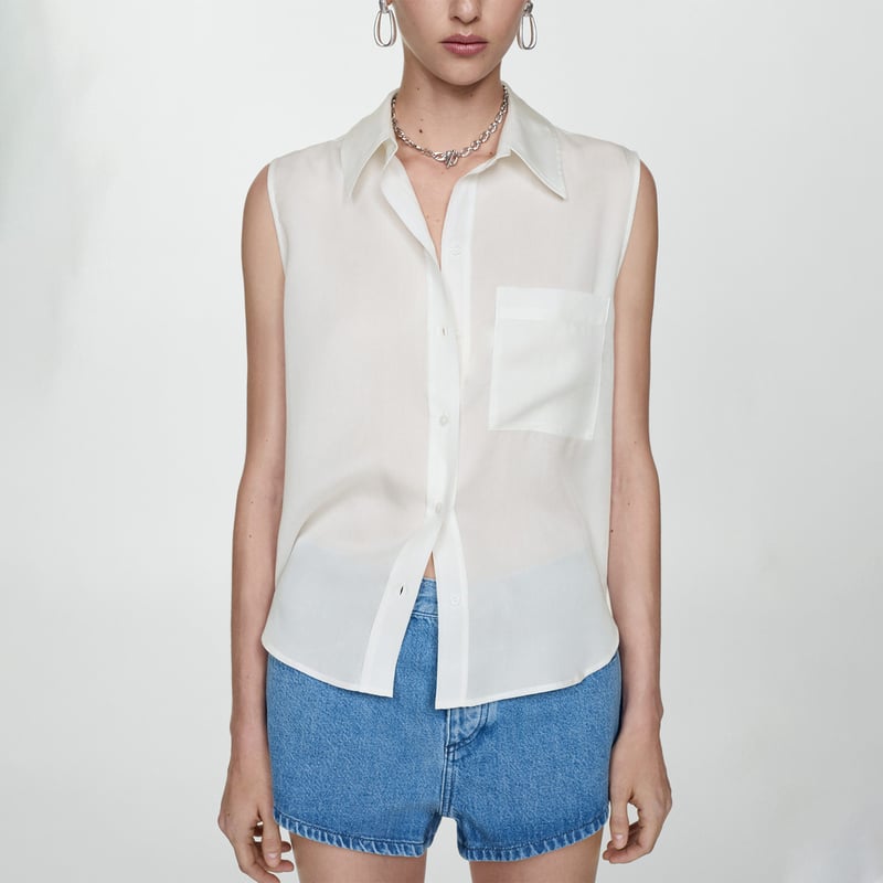 Camisa sin manga mujer hotsell