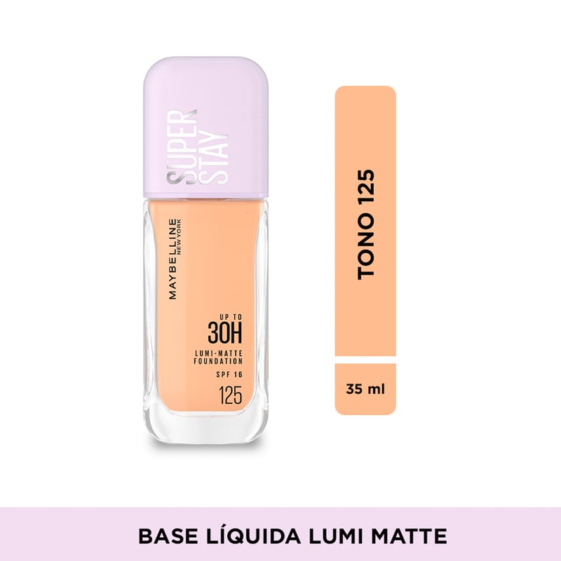 MAYBELLINE - Bases de maquillaje Líquida SUPERSTAY LUMI MATTE 340 AS X Maybelline 35 ML