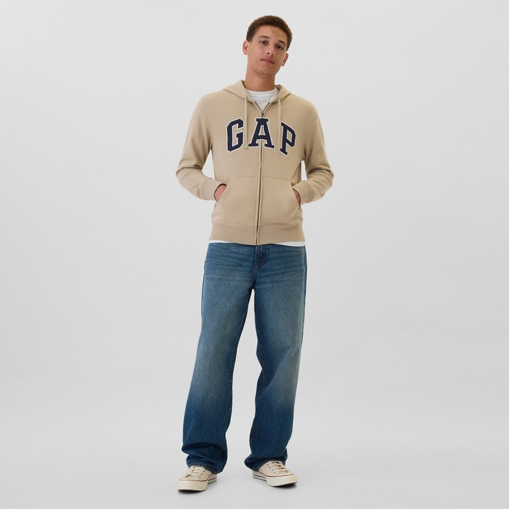 Sweat à capuche Supreme logo oversize satin automne-hiver 2023 gris