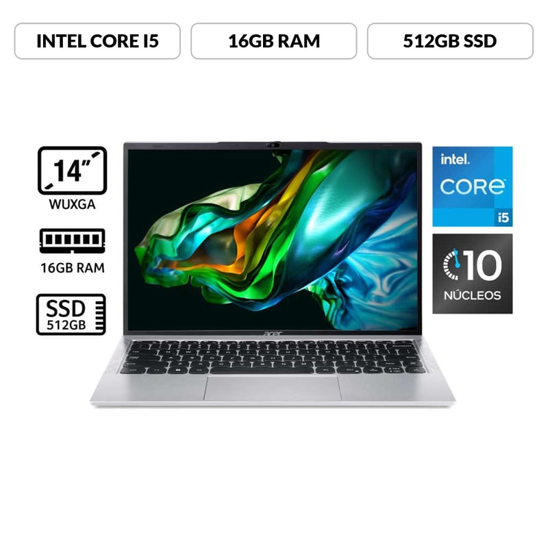 Acer Aspire 3 17 A317-55P - Intel Core i3 - N305 / jusqu'à 3.8 GHz - Win 11 Home - UHD Graphics - 8 Go RAM - 512 Go SSD - 17.3
