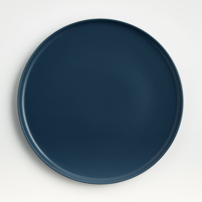 CRATE & BARREL - Plato Principal Wren en Gres Azul 26 cm