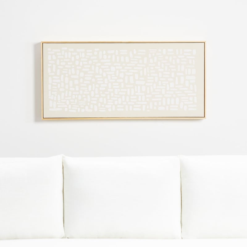 CRATE & BARREL - Cuadro Patchwork 101 x 48 cm