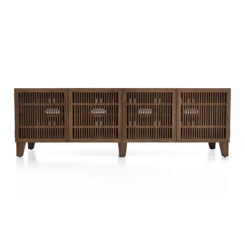 Crate & Barrel - Consola para Media Marin Shiitake 191 cm