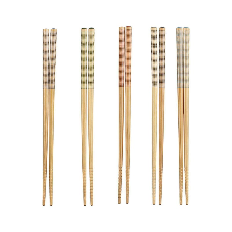 CRATE & BARREL - Palillos Chinos en Bambú Set x 5