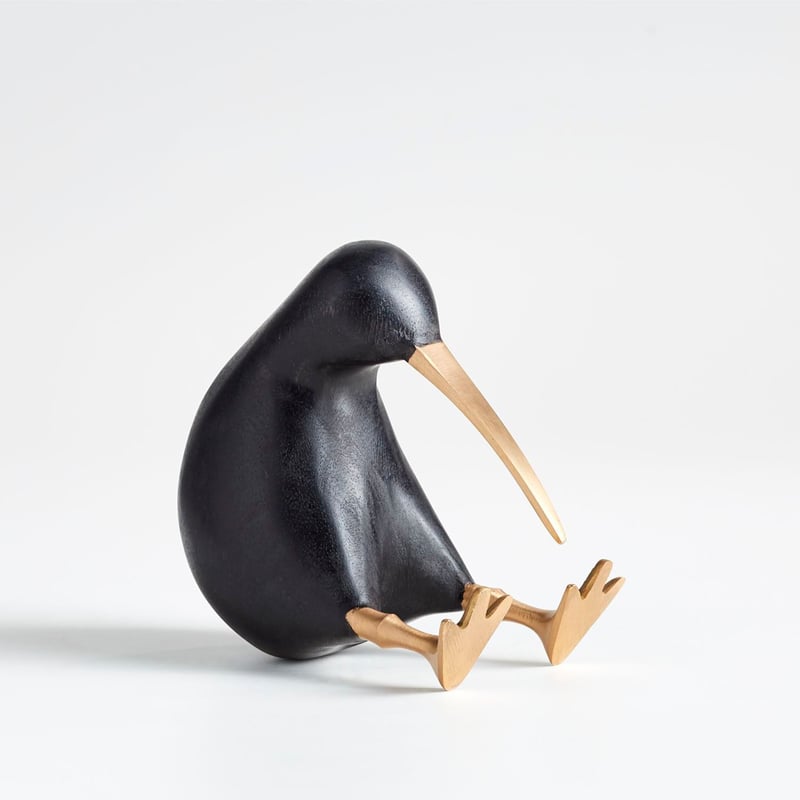 CRATE & BARREL - Ave Kiwi Negro 14 cm