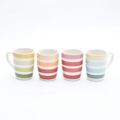 MICA - Set x 4 Mugs 14 Onzas Rayas