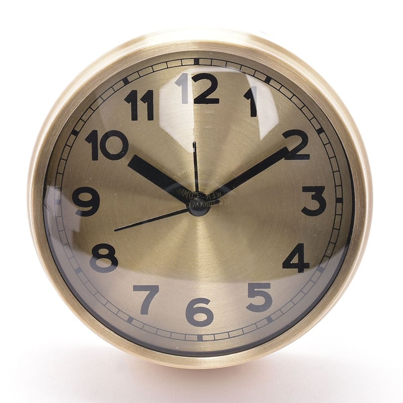 Mica - Reloj Mini Dorado Despertador 11 cm
