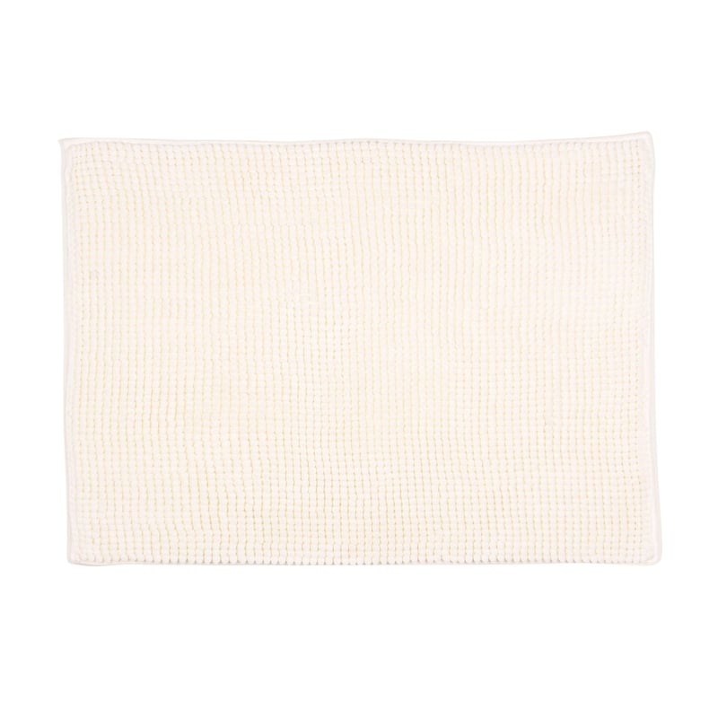 MICA - Tapete de Baño 40 x 60 cm Shaggy Blanco
