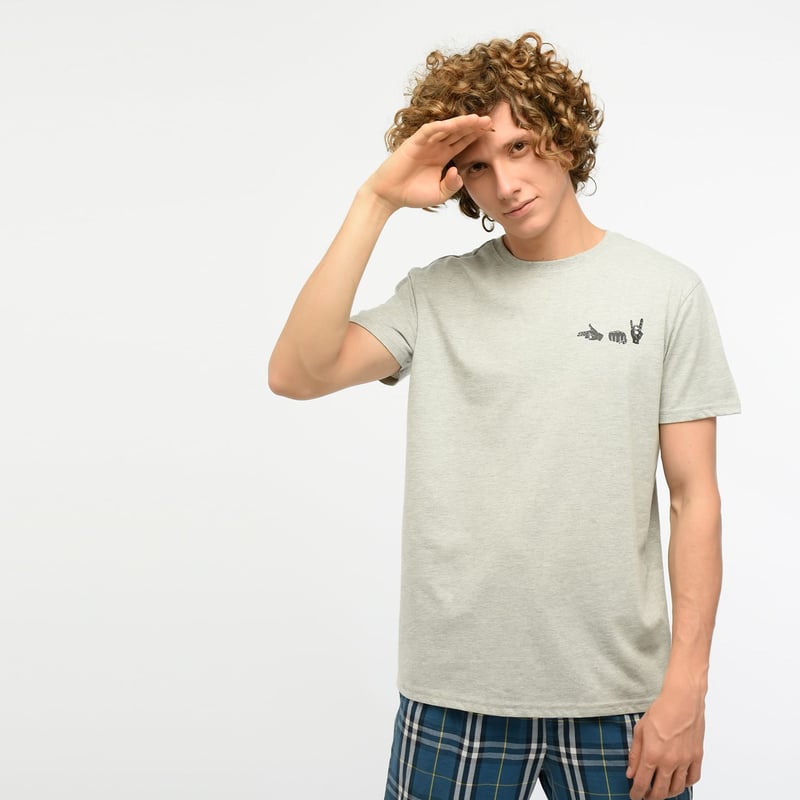 BEARCLIFF - Camiseta de Pijama Hombre Bearcliff