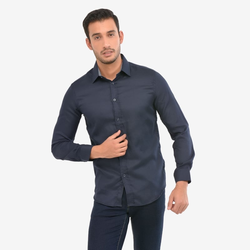 NEWPORT - Camisa de vestir para Hombre Slim Newboat