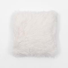 BASEMENT HOME - Cojín Pelo F Blanco 45 x 45 cm