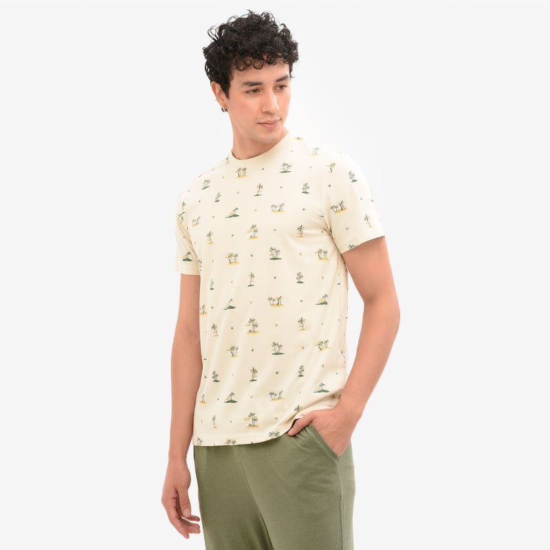 BEARCLIFF - Camiseta de Pijama Hombre Algodón Bearcliff