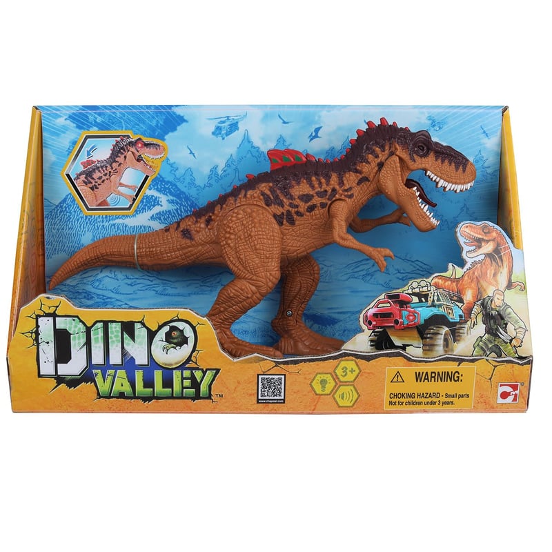 DINO VALLEY - Figura de Animal Dino Valley Dinosaurio Luz y Sonido 96 cm Naranja
