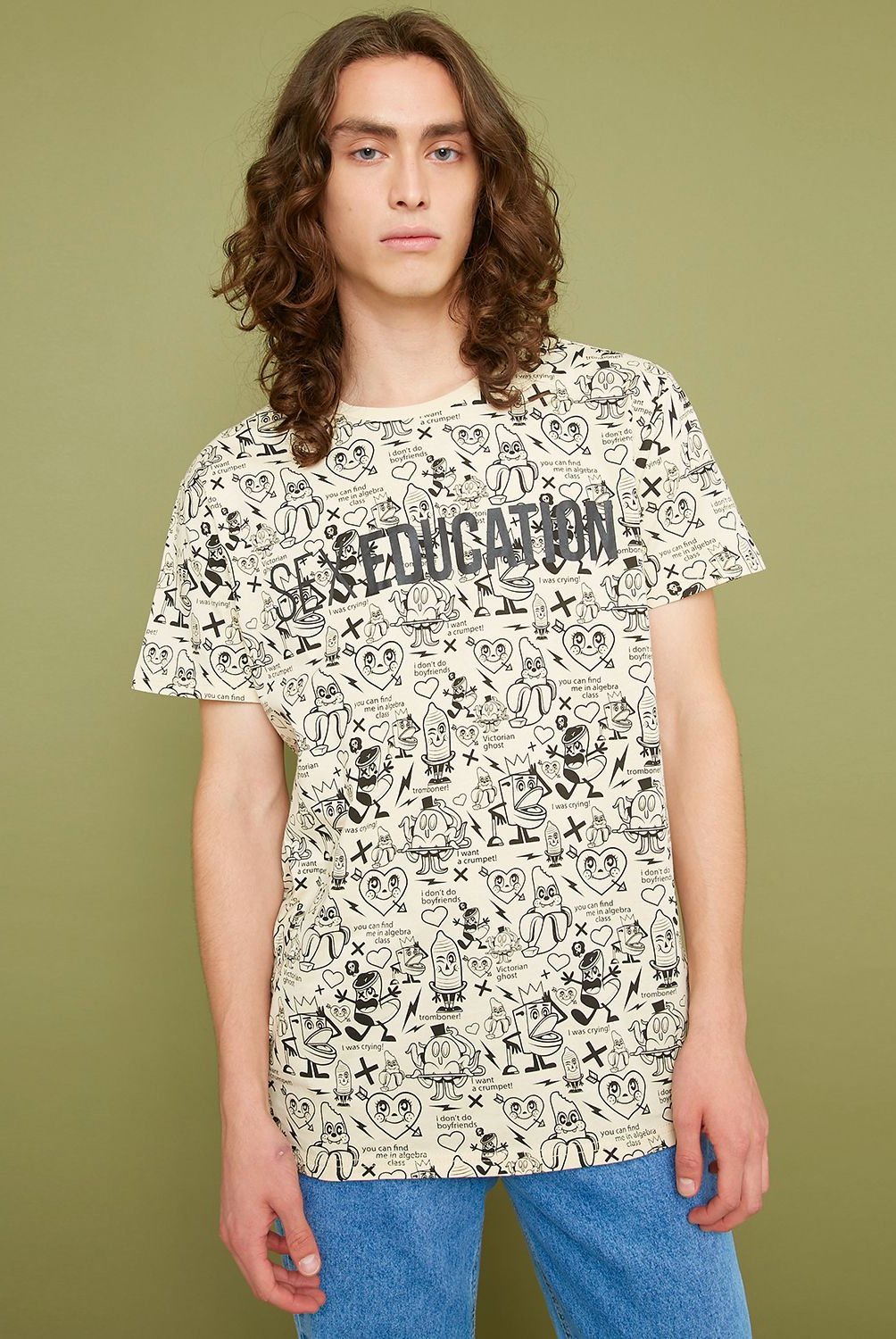 BEARCLIFF - Camiseta Hombre Manga Corta Sex Education