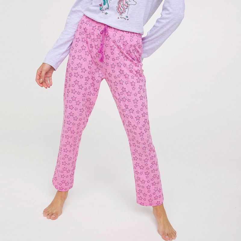 SYBILLA - Pantalón de Pijama Mujer Algodón Sybilla