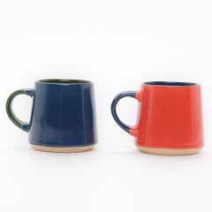 BENETTON - Mugs Piedra Rojo 7.5 x 9.2 cm