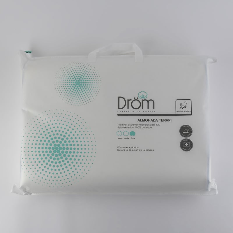 DROM - Almohada en Memory Foam, Firme 50 X 70 cm Drom  