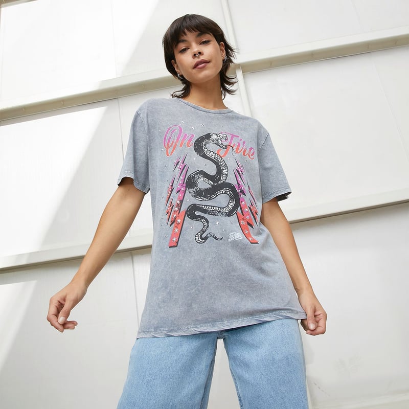 DENIMLAB - Camiseta Mujer Manga corta Denimlab