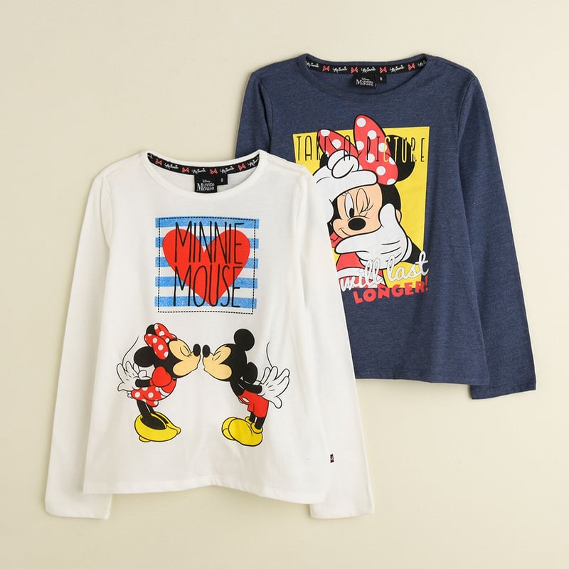 Minnie - Camiseta Niña Pack x 2 Minnie