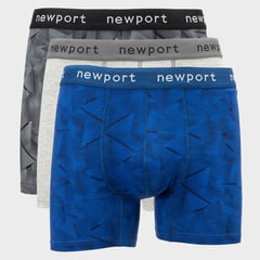 NEWBOAT - Boxers para Hombre Pack de 3 de Algodón Newboat