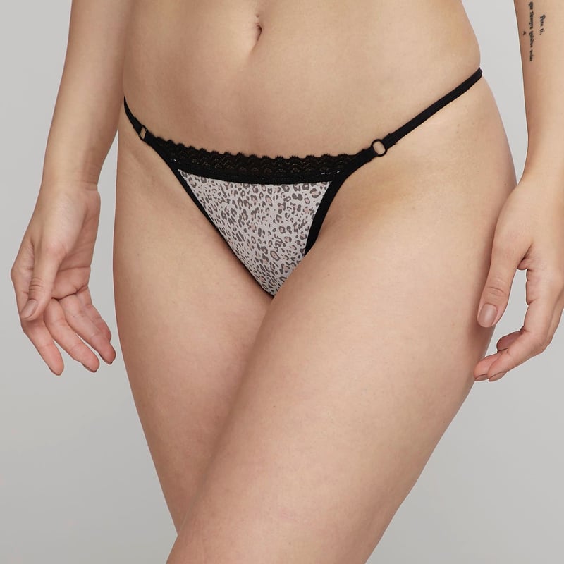 Tanga Brasilera Pack de 3 Animal print de Algodon para Mujer Dahla DAHLA falabella