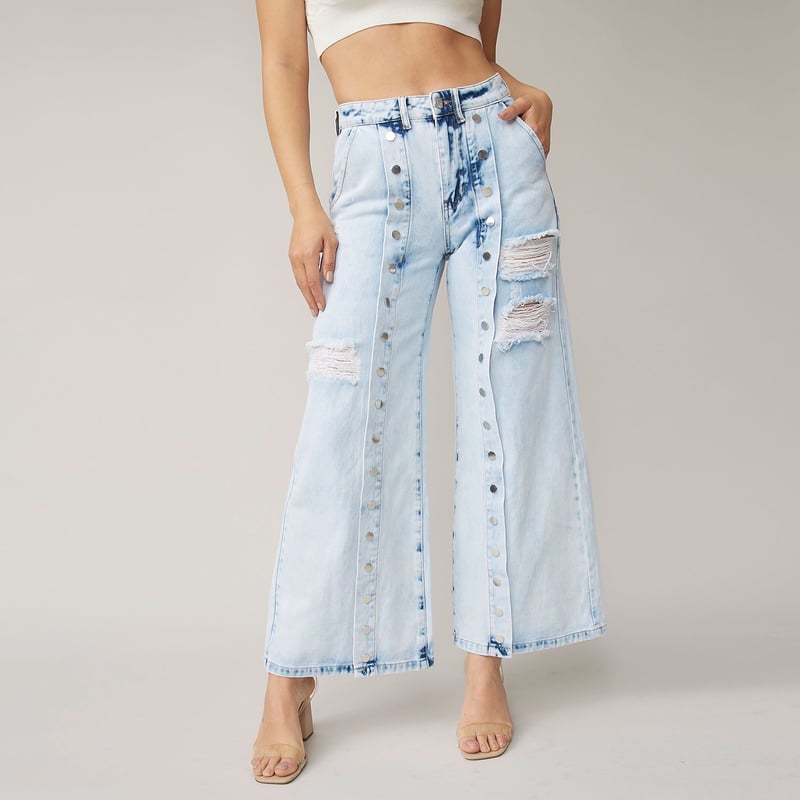 Jean Wide Leg Tiro Medio Mujer Mossimo MOSSIMO falabella