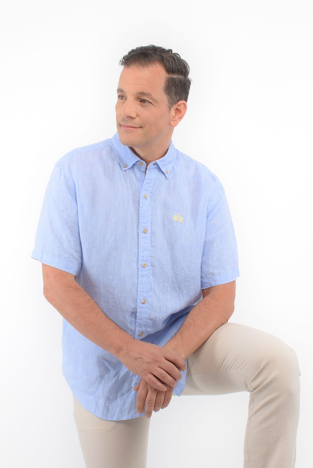 LA MARTINA - Camisa casual Lino para Hombre Regular La Martina