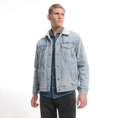 DENIMLAB - Chaqueta de jean para Hombre de Algodón Denimlab