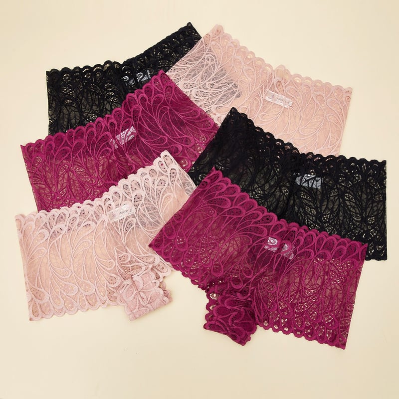 Cachetero Pack de 6 con Encaje para Mujer University Club UNIVERSITY CLUB falabella