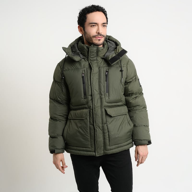 Manteau D'hiver Homme Parka MARC ECKO NEUF Avec étiquette - Taille XL Gris