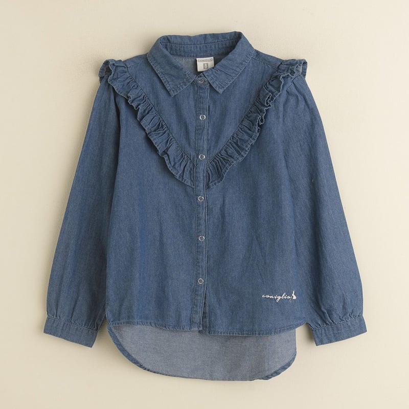 Camisa de Jean con arandela para Nina Coniglio