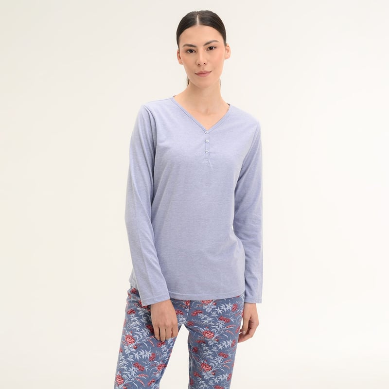 Camiseta larga pijama mujer hotsell
