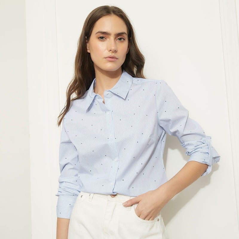 Camisa Mujer Manga larga de Algodon Basement