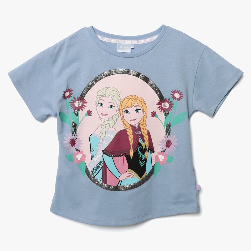 Camiseta Nina con Estampado Manga corta Algodon Frozen DISNEY falabella