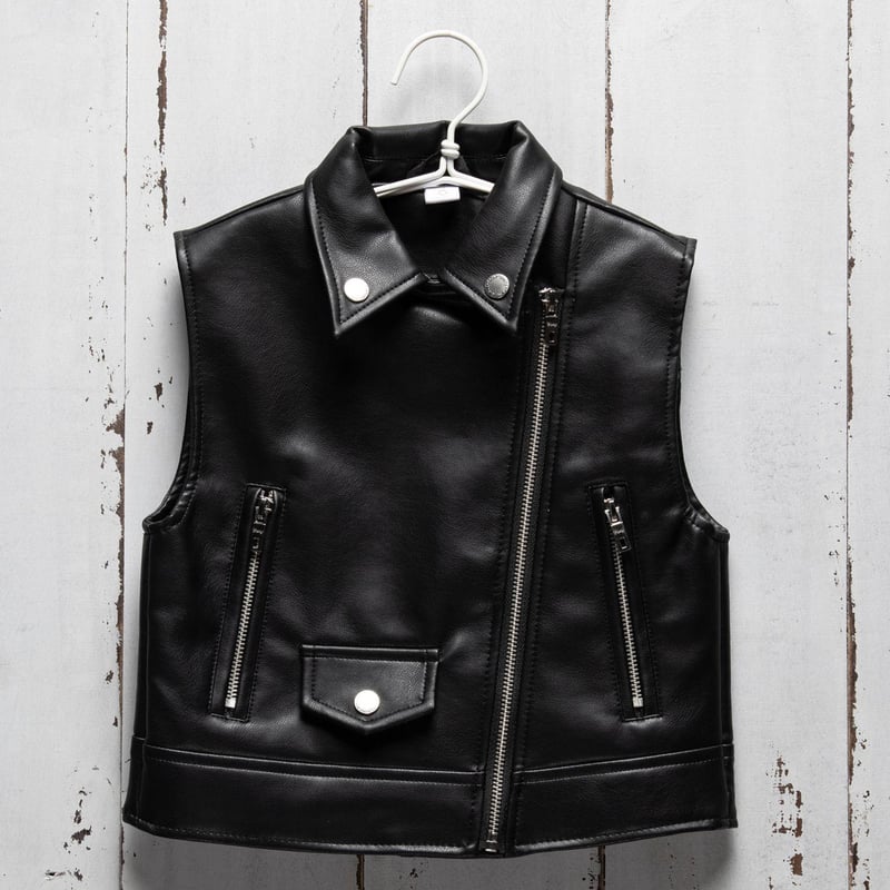 Chaleco Nina con cuello Efecto cuero Yamp