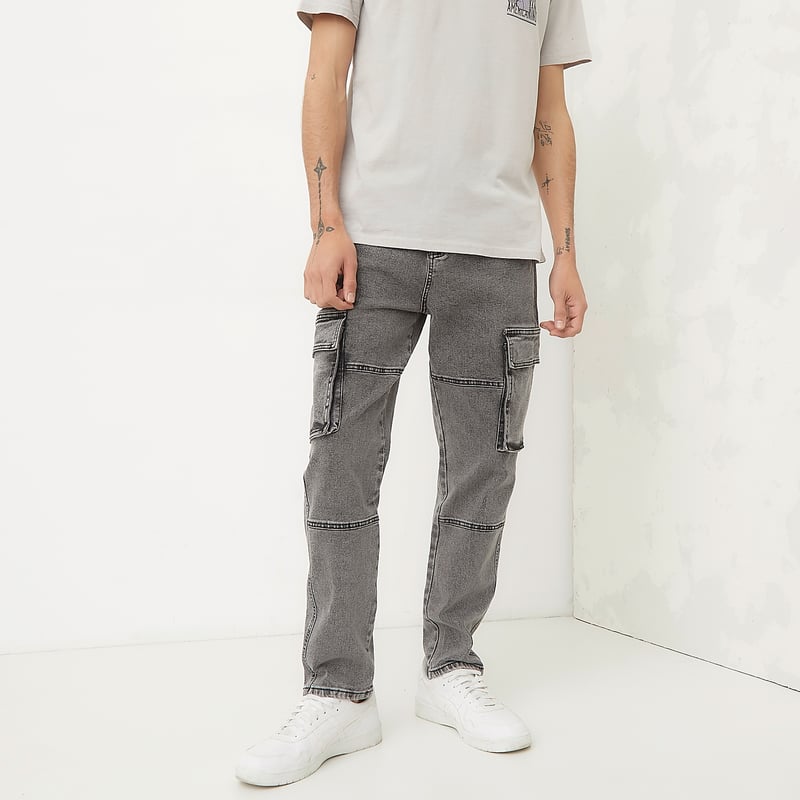 Jean Cargo Hombre de Algodon Denimlab