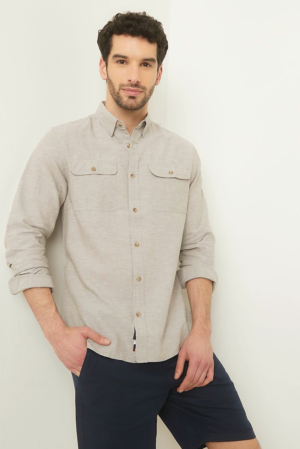 Camisa Hombre Manga larga Slim Algodon University Club UNIVERSITY CLUB falabella