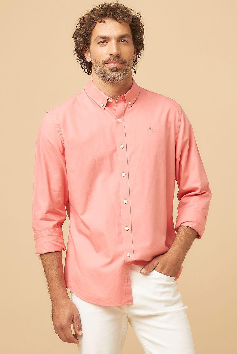 CASCAIS - Camisa Hombre Manga larga Slim Algodón Cascais.